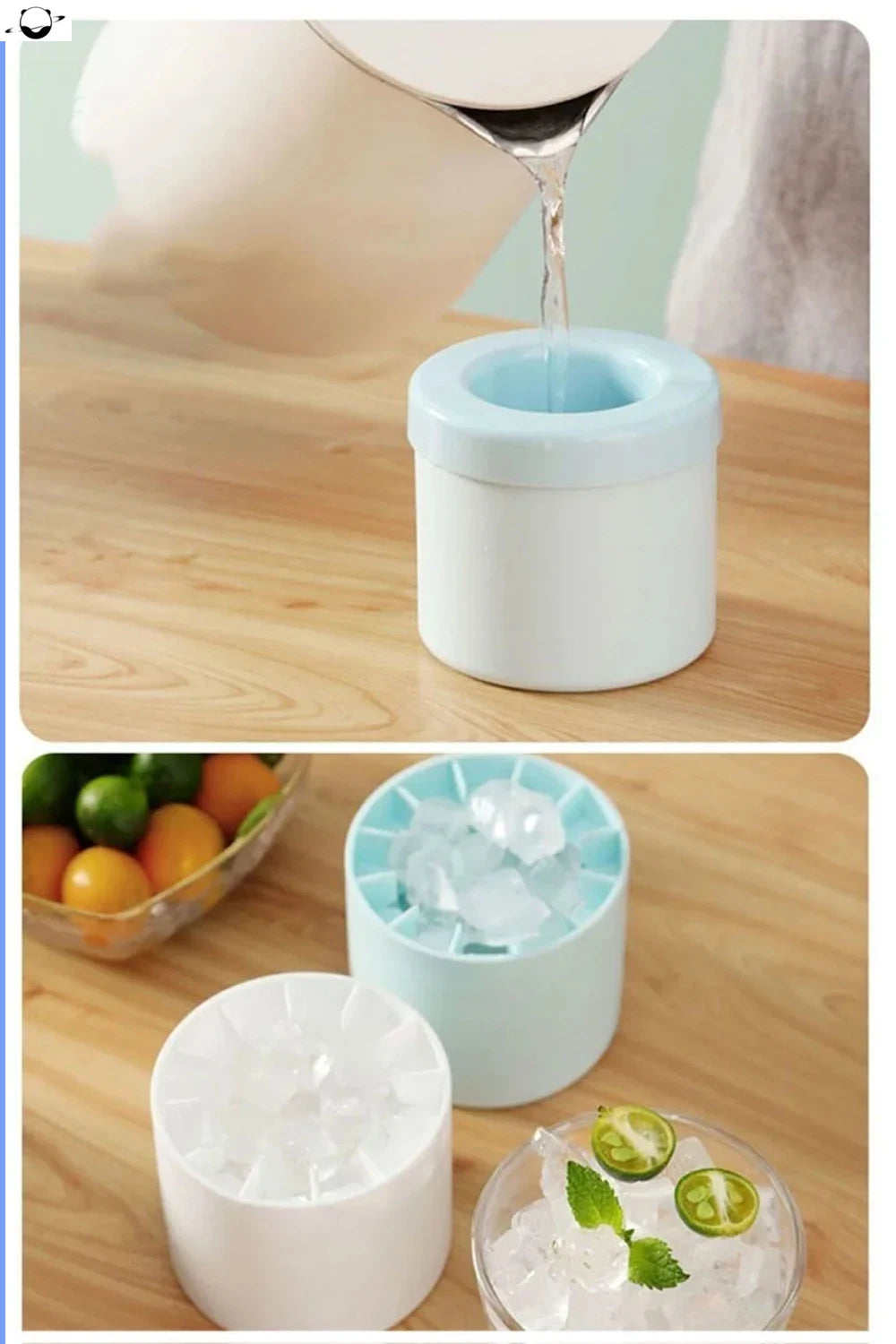 Molde de Hielo de Silicona Apto Alimentos