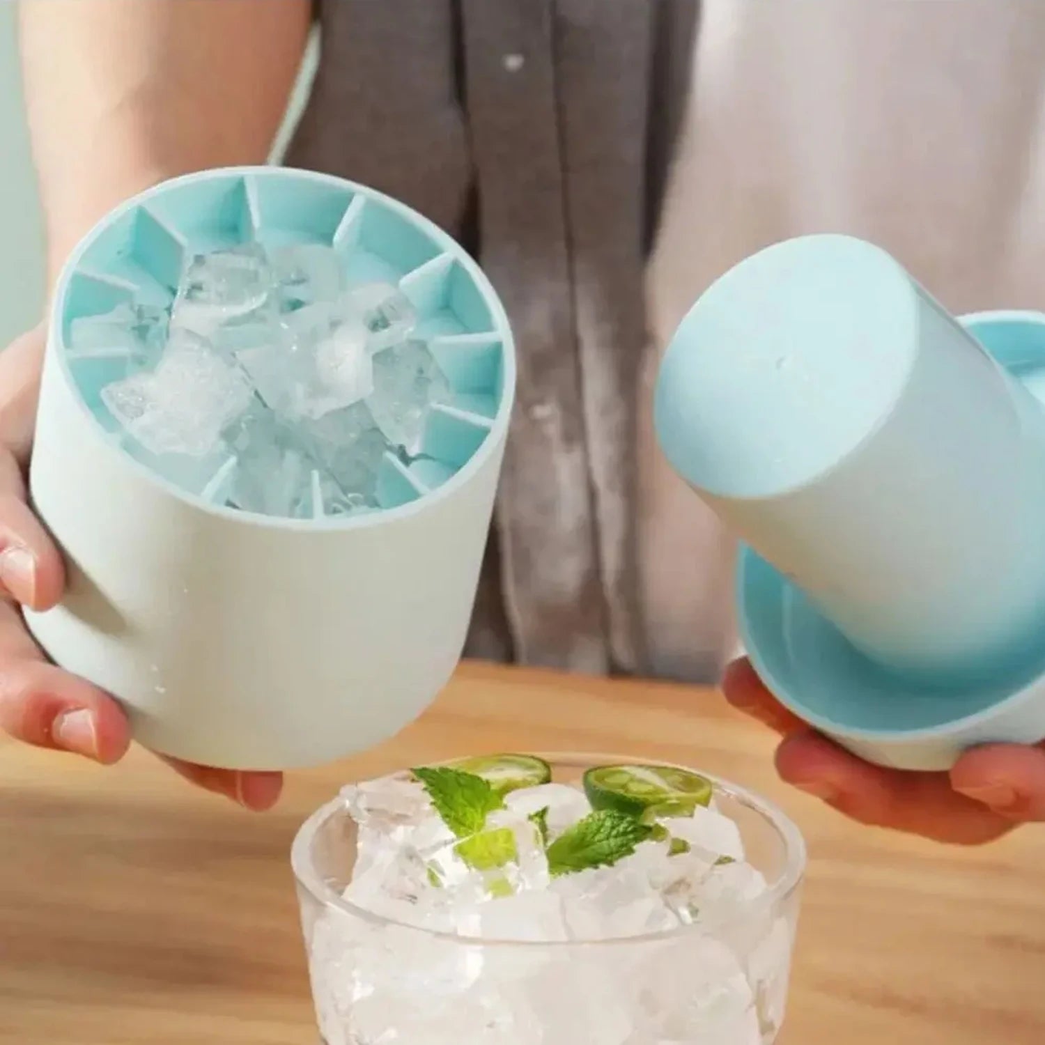 Molde de Hielo de Silicona Apto Alimentos